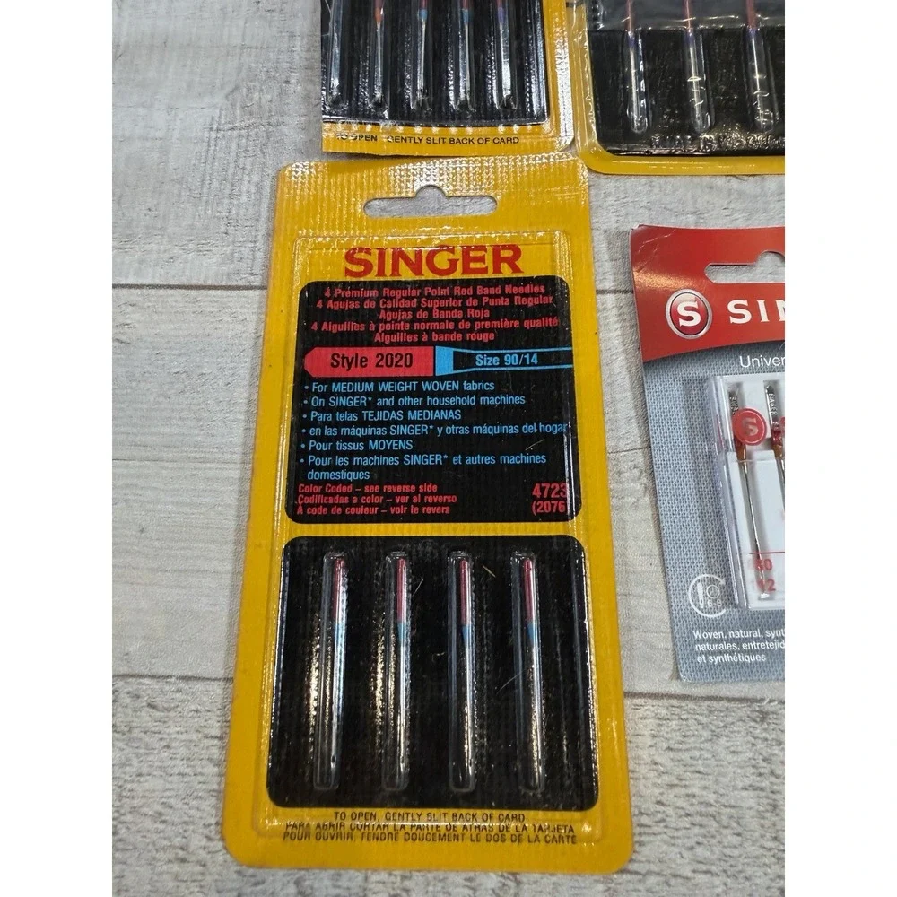 Singer Sewing Machine Needles Lot Style 2020 Red Band 80 90 100 Universal